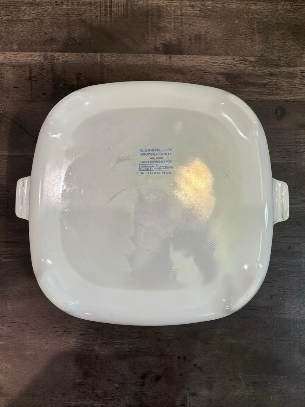 VTG Blue Cornflower Corning Ware 68-8100 Montgomery Ward Browner Grille No Lid